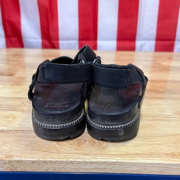 Sorel Black women's Sandals - Picture 3 of 8